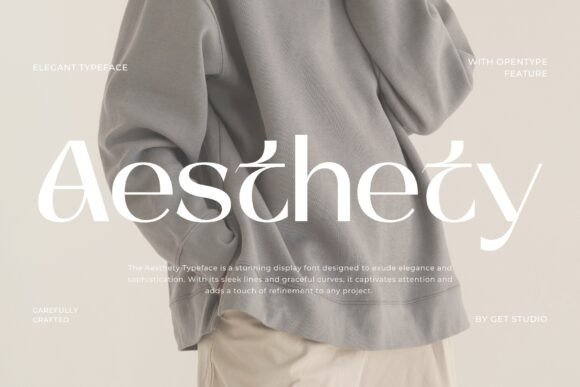 Aesthety Typeface for Modern Brand Design