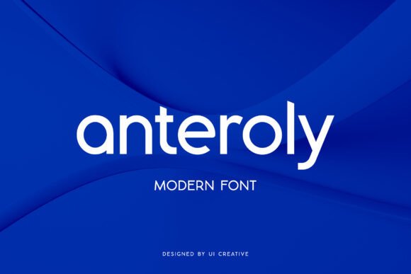 Anteroly Font for Elegant Craft Designs