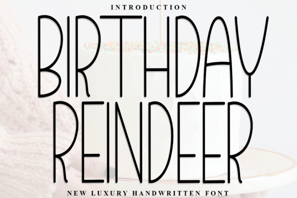 Birthday Reindeer Font for Polished Branding
