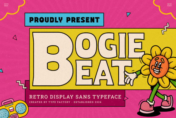Bogie Beat: A Retro Display Typeface for Modern Brands