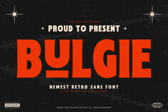 Bulgie: A Retro Sans Serif Font for Playful Brands