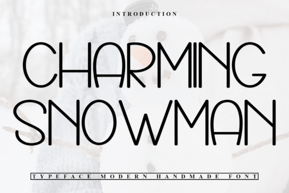 Charming Snowman Typeface for Holiday Campaigns