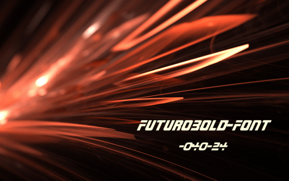 Futuro Bold Typeface for Modern Makers