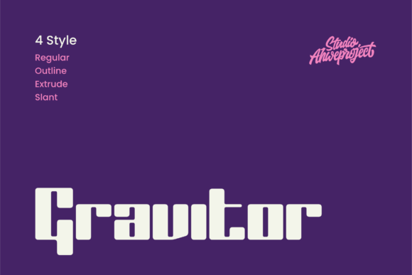 Gravitor: A Bold Geometric Typeface for Modern Editorial Design