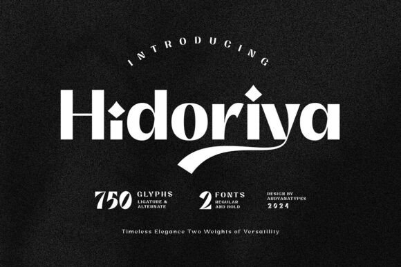 Hidoriya Font for Modern Web Design