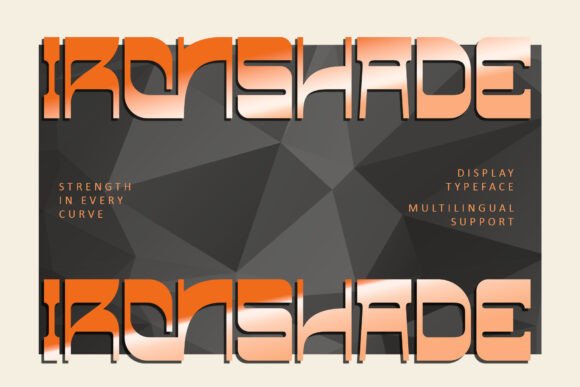 Ironshade: A Bold Sans Serif Font for Editorial Design