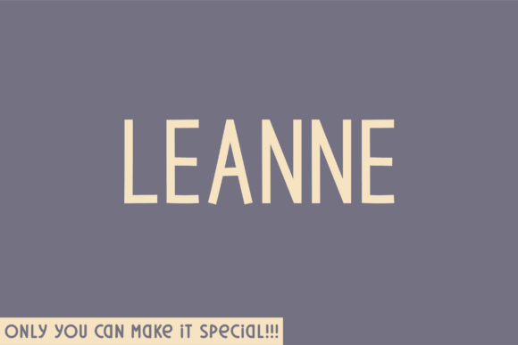 Leanne: A Handwritten Sans Serif Typeface for Editorial Design