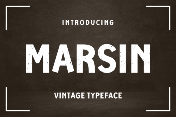 Marsin: Bold Vintage Typeface for Campaigns