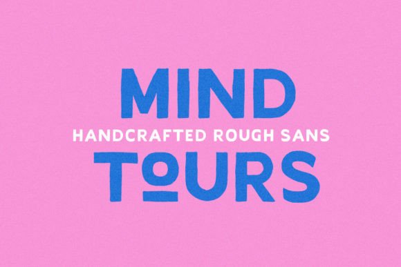 Mind Tours Typeface for Organic Brand Identity