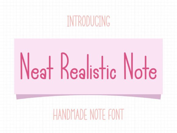 Neat Realistic Note Font for Modern Web Design