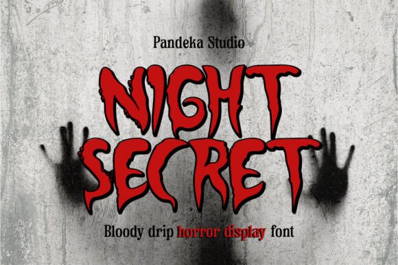 Night Secret Font for Eerie Craft Designs