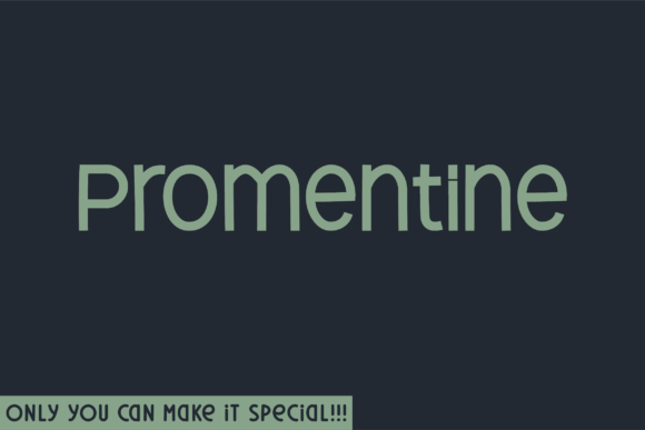 Promentine: The Handwritten Typeface for Authentic Branding