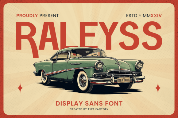 Raleyss: The Retro Sans Serif Font for Bold Branding