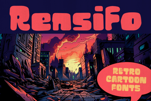 Rensifo Typeface for Playful Branding