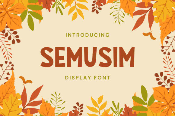Semusim Font: Modern Sans Serif for Crafters