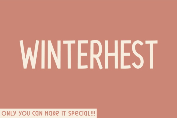Winterhest Font for Authentic Small Business Branding